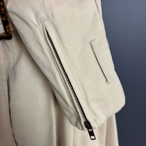 Millard Fillmore MF-13 Trench Coat Light Tan Beige Size Large Steampunk Unique - Picture 7 of 16